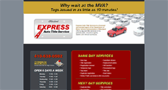 Desktop Screenshot of expressautotitleservice.com